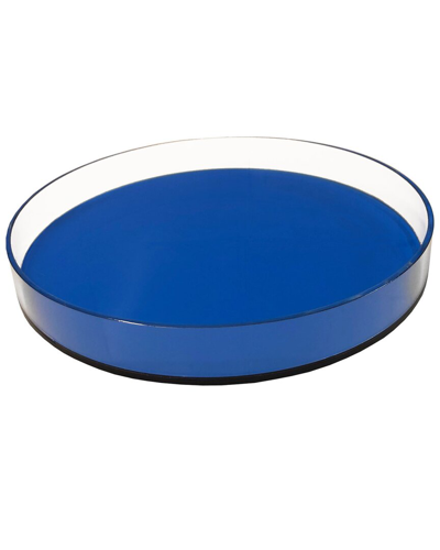 Shop R16 Round Tray In Blue