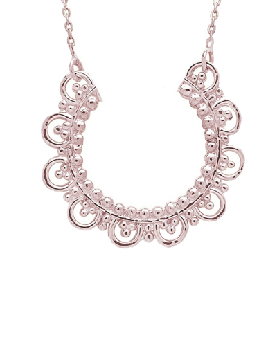 Shop Sterling Forever 14k Over Silver Embellished Arch Necklace