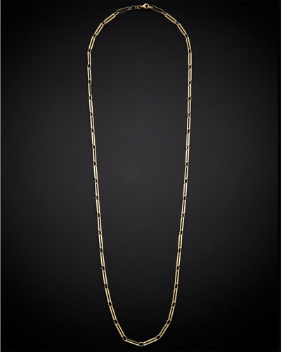Italian Gold 14k  Polished Paperclip Necklace