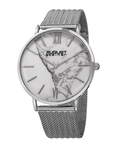 Shop August Steiner Men's Stainless Steel Watch