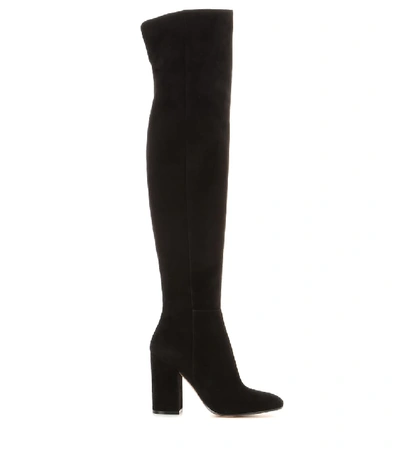 Shop Gianvito Rossi Rolling Over-the-knee Boots In Llack