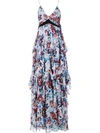 MARY KATRANTZOU 'Caliente' Floral Print Silk Sleeveless Dress,SS16RDR0224