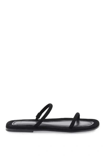 Shop Totême Toteme 'the City' Slides Women In Black