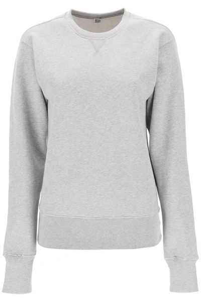 Shop Totême Toteme Crew-neck Sweatshirt Women In Gray