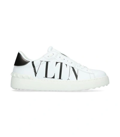 Shop Valentino Women White/ Black Garavani Vltn Open Sneakers