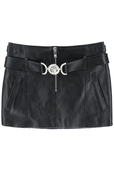 Shop Versace 'medusa '95' Mini-skirt Women In Black