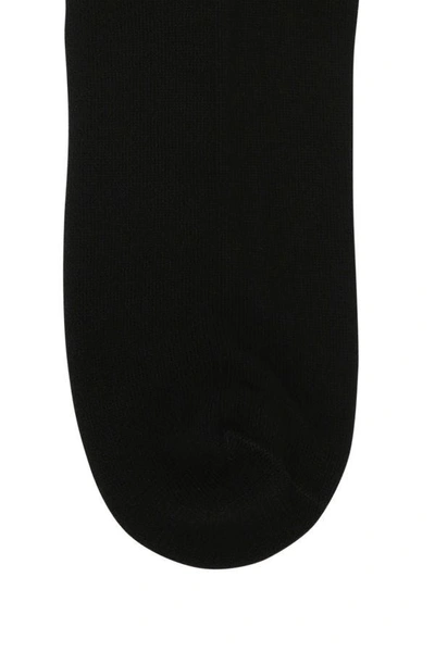 Shop Versace Man Black Stretch Cotton Blend Socks