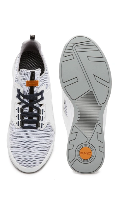 Shop Kenzo Ozzy Running Shoes In White/white