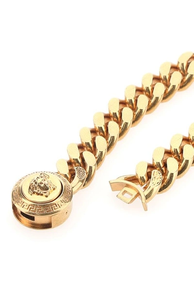 Shop Versace Man Gold Metal Bracelet