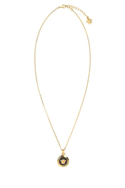 Shop Versace Man Gold Metal Necklace