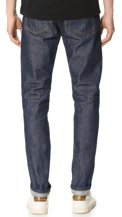 Shop Apc A. P.c. Petite New Standard Raw Indigo Jeans Indigo