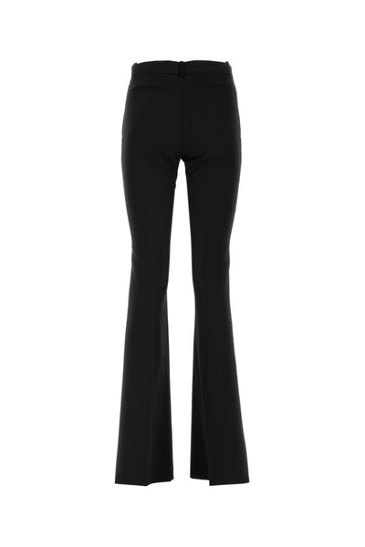 Shop Versace Woman Black Stretch Wool Pant