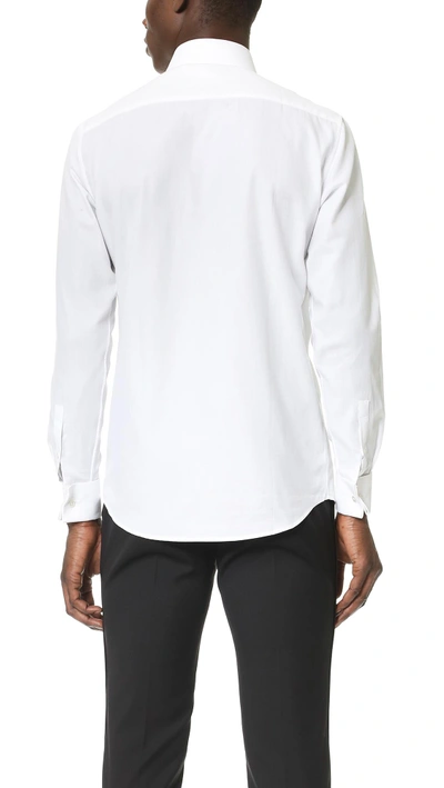 Shop Theory Dover Tuxedo Shirt In White