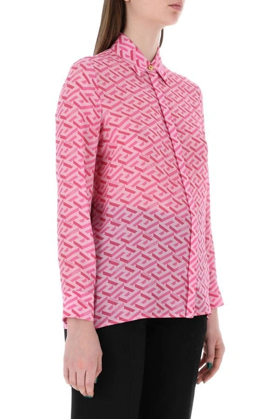 Shop Versace Woman Camicia In Multicolor