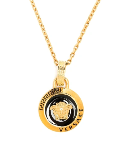 Shop Versace Women Medusa Necklace In Gold