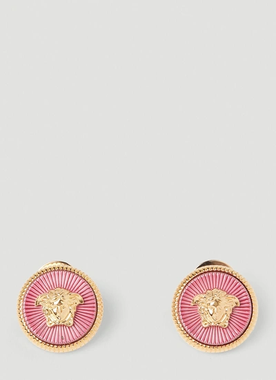 Shop Versace Women Medusa Pendant Earrings In Gold