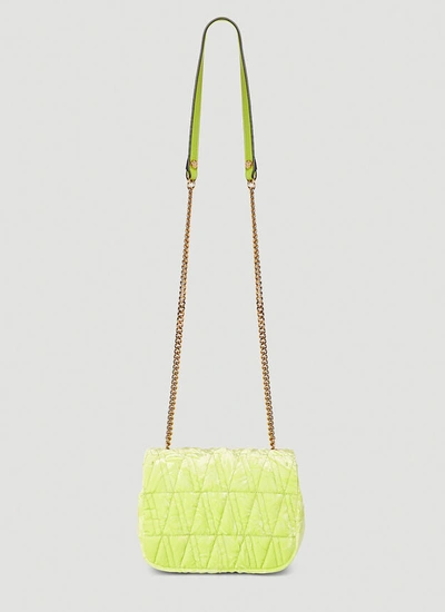 Shop Versace Women Virtus Shoulder Bag In Green