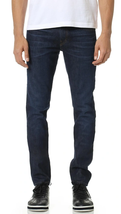 Shop J Brand Mick Skinny Jeans In Dark Wash