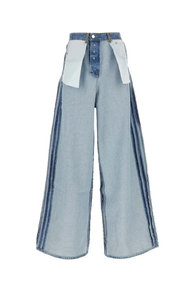 Shop Vetements Man Denim Jeans In Blue