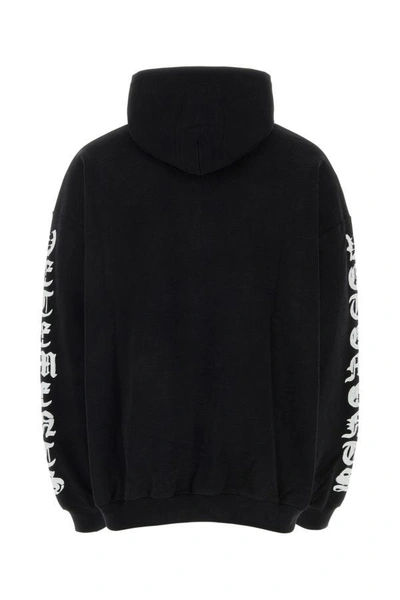 Shop Vetements Unisex Black Cotton Oversize Sweatshirt