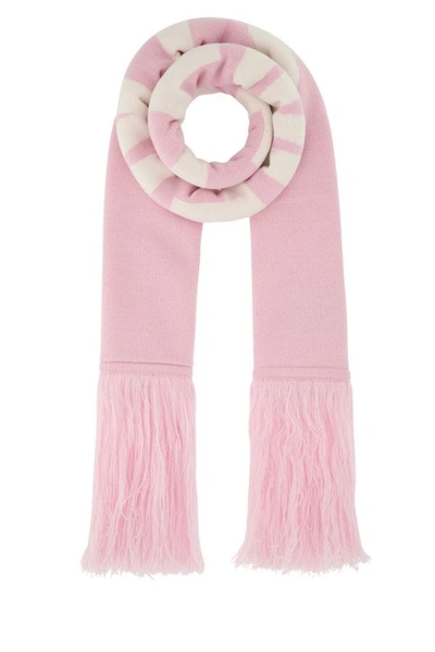 Shop Vetements Unisex Pink Wool Scarf