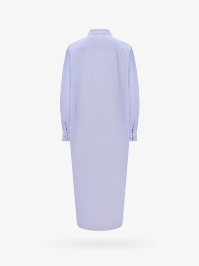 Shop Vetements Woman Dress Woman Blue Long Dresses