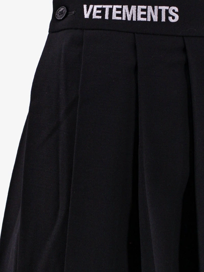 Shop Vetements Woman Skirt Woman Black Skirts
