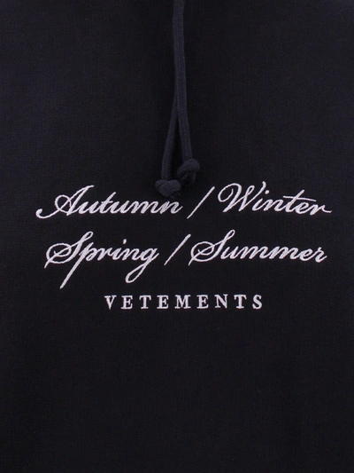 Shop Vetements Woman Sweatshirt Woman Black Sweatshirts