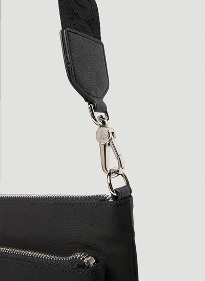 Shop Vivienne Westwood Women Penny Double Pouch Crossbody Bag In Black