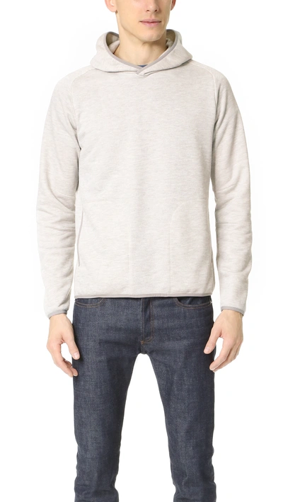Theory Stasius P Axis Terry Hoodie In Light Heather