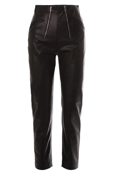 Shop Stella Mccartney Kayli Faux Leather Pants In Black