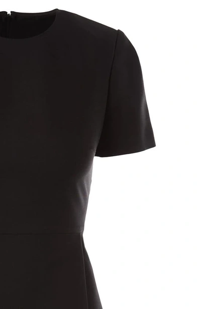 Shop Stella Mccartney Dariana Short Sleeve Wool Blend Dress In Black