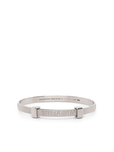 Shop Balenciaga Bracelets In Shinsilver