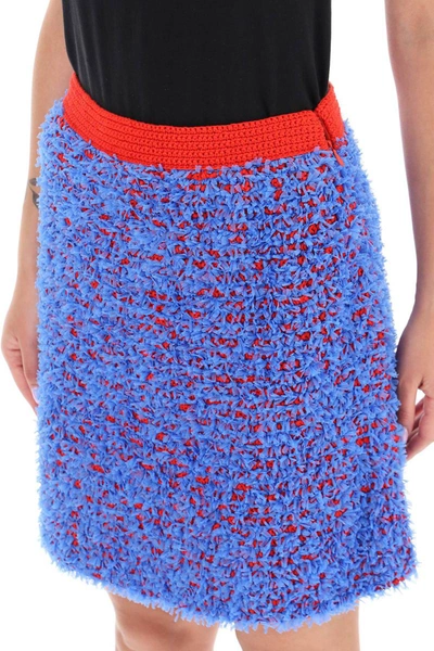 Shop Tory Burch Confetti Tweed Mini Skirt In Multicolor