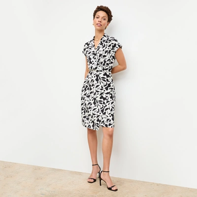 Shop M.m.lafleur The Tory Dress - Printed Eco Heavy Soft Wave In Icon Print