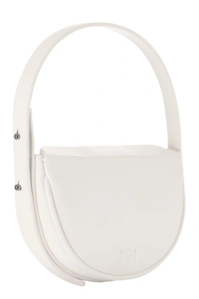 Shop A504 Half Moon Xxs - Mini Hand Bag In White