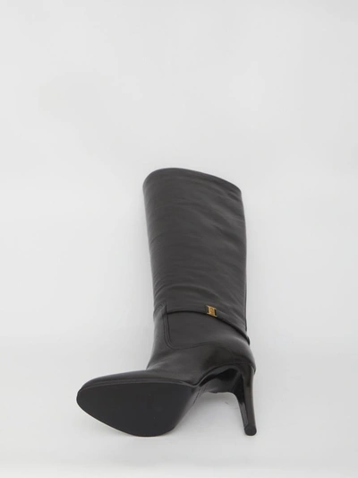 Shop Saint Laurent Diane Boots In Black