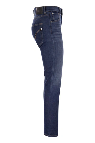 Shop Dondup Daila - Organic Stretch Denim Jeans In Dark Denim