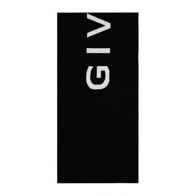 Shop Givenchy Double Face Scarf In Black
