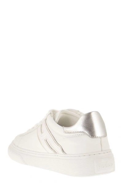 Shop Hogan Sneakers H365 In Silver/white