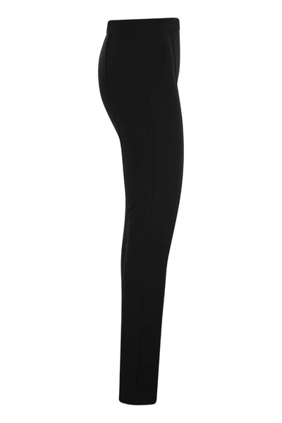 Shop Max Mara Torino - Stretch Nylon Trousers In Black