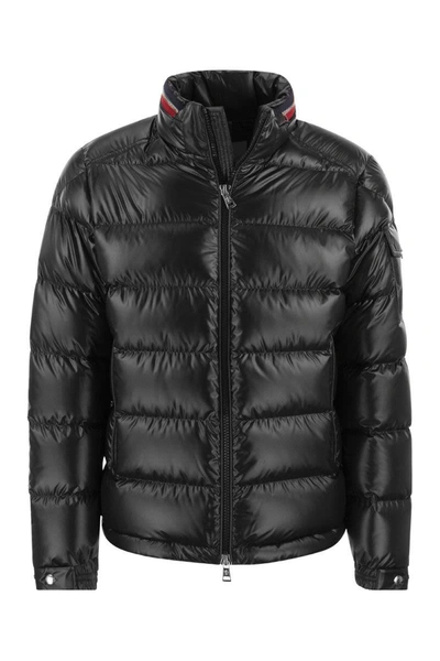 Shop Moncler Bourne - Short Down Jacket In Black