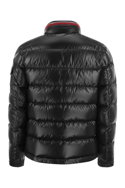Shop Moncler Bourne - Short Down Jacket In Black
