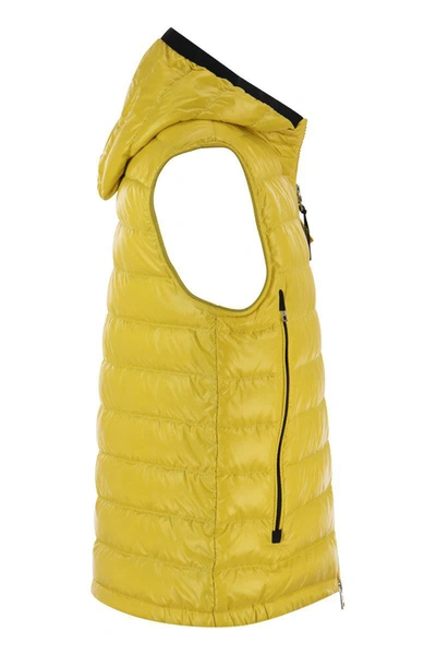Shop Moncler Ragot - Down-filled Waistcoat In Yellow