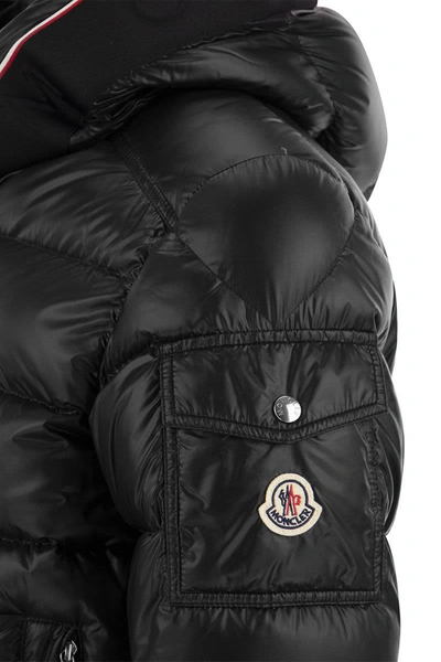 Shop Moncler Pavin - Short Down Jacket In Black
