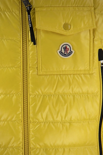 Shop Moncler Ragot - Down-filled Waistcoat In Yellow