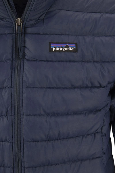 Shop Patagonia Lightweight Down Jacket In Blue