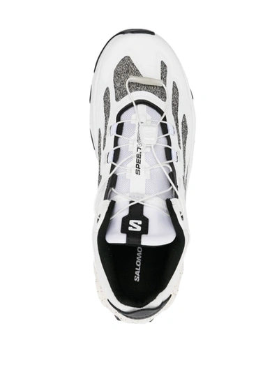 Shop Salomon Logoed Sneakers In White
