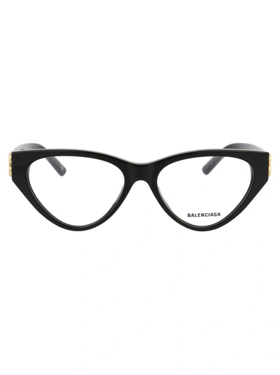 Shop Balenciaga Optical In 001 Black Black Transparent