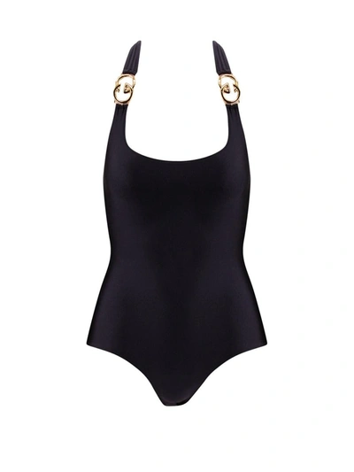 Shop Gucci Swimsuit In Black